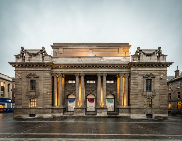 The old Perth City hall not surrounded by roadworks for a change